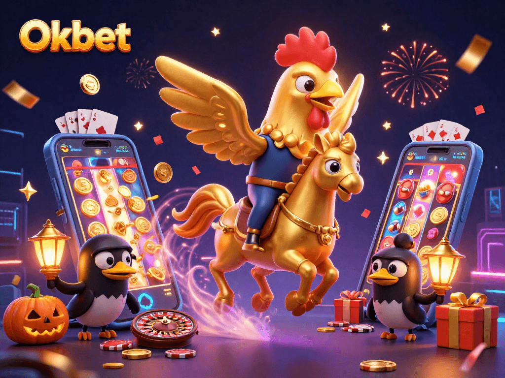Celebrate with Oxbet's thrilling gaming scene featuring golden rooster and rich casino elements