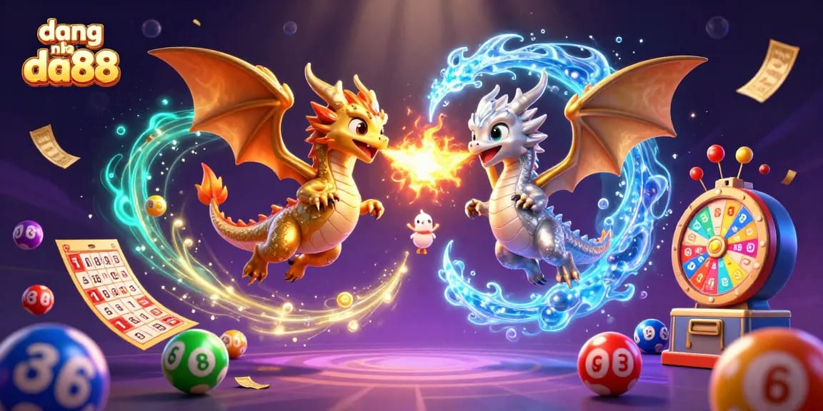 Engage with the exciting world of dang nhap da88 through a vibrant 3D illustration featuring dynamic dragons.