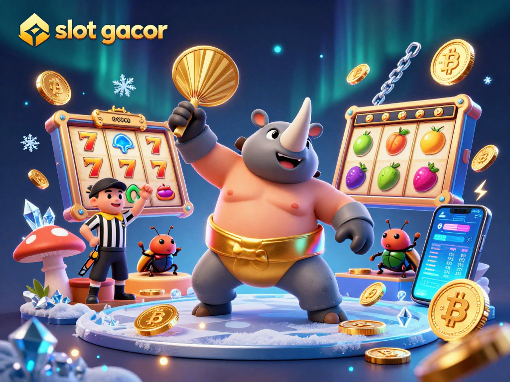 Experience thrilling slot gacor action with vibrant gambling characters and elements.