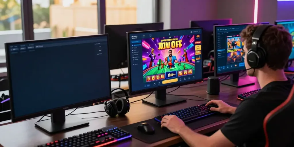 Engaging gaming experience at http://gem88-mobile.com with diverse game screens and vibrant atmosphere.
