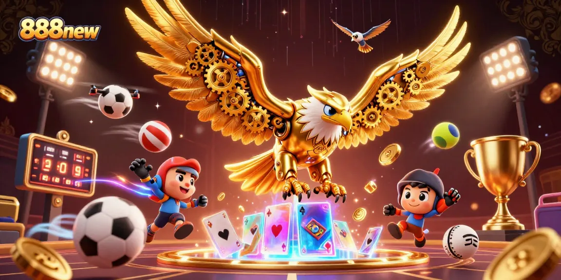 Experience thrilling gameplay at 888new with holographic cards and dynamic sports elements.
