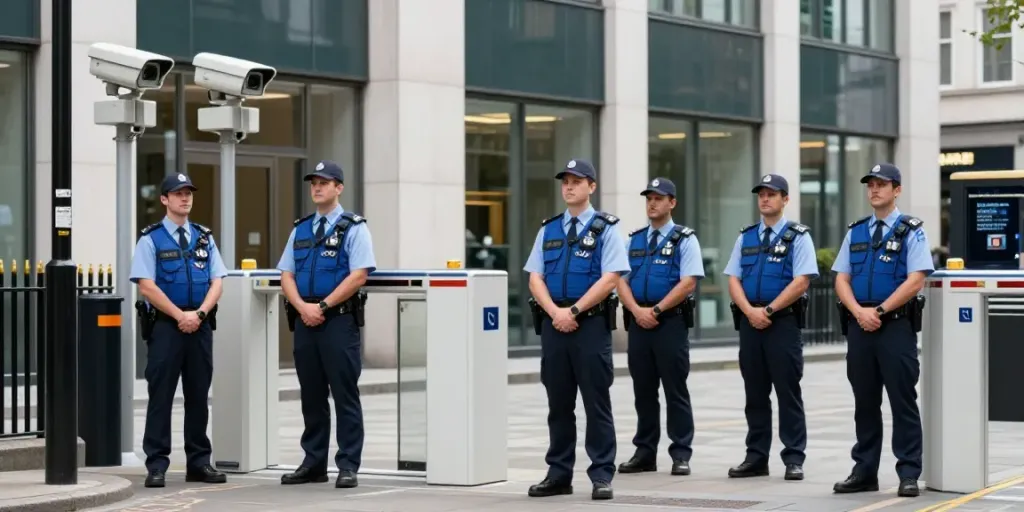 Security Solutions by local professional security personnel, representing trusted community service.