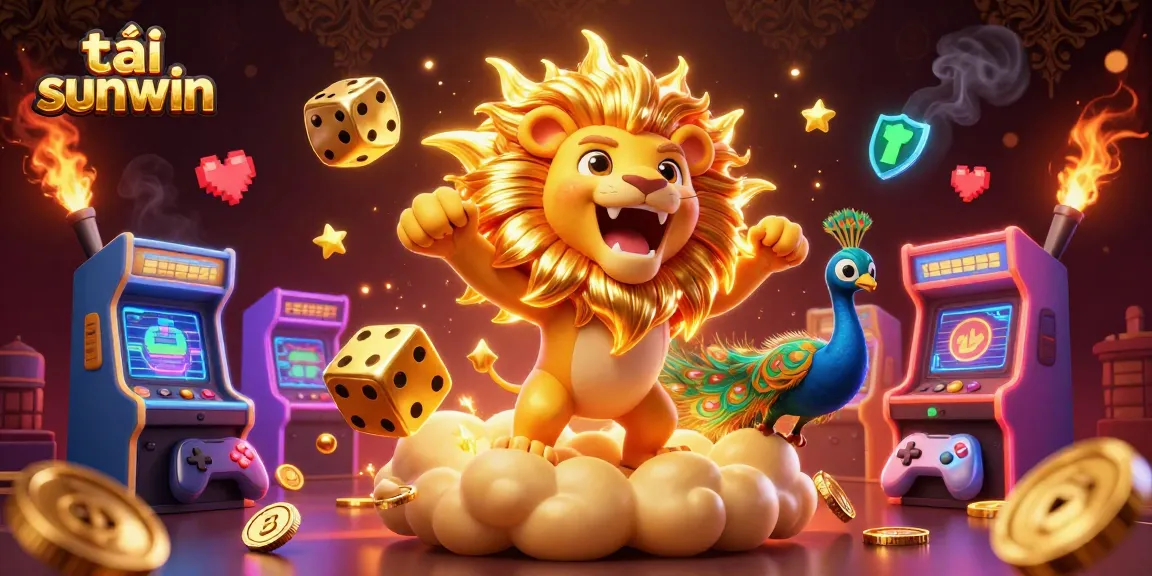 Engage with thrilling gaming experiences through tải sunwin, showing a vibrant 3D casino scene.