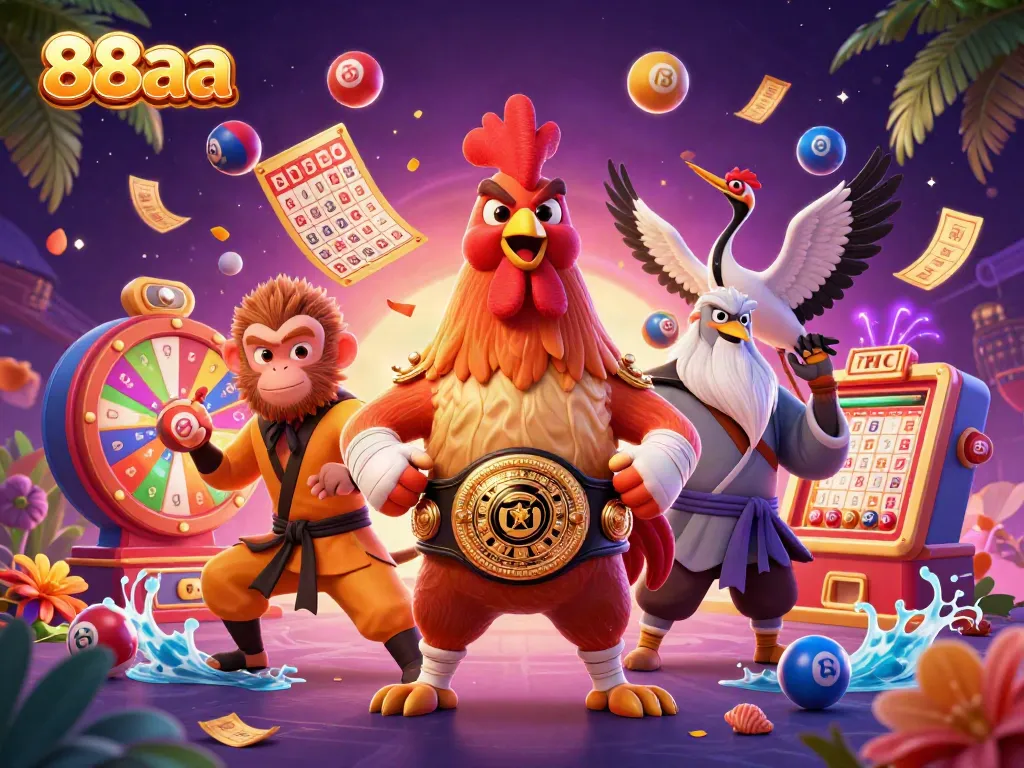 Experience dynamic betting excitement at 88aa with vibrant characters and thrilling game elements.