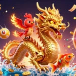 Engage with keonhacai5 using vibrant lottery balls and lively casino characters in a dynamic gaming scene.
