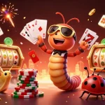 Experience the excitement of RED88 with a 3D illustration of vibrant casino characters and elements