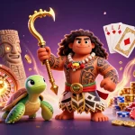 Catch big wins at pzh casino featuring thrilling games, with a colorful hawk and turtle duo.