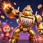 Play thrilling games at GEM88 featuring vibrant 3D arcade machines and unique mech characters.