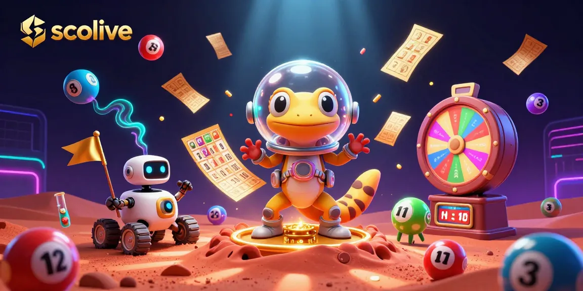 Socolive immerses players in a vibrant 3D casino adventure with Martian gecko and dynamic lottery action.