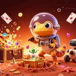 Engage in HITCLUB's golden casino adventure with vibrant alien characters and dynamic gaming elements.