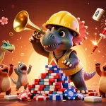 Build a winning strategy at australia online casinos with vibrant, festive characters and game elements.