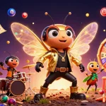 Kèo nhà cái showcases an exciting gambling scene with vibrant lottery elements and animated characters.