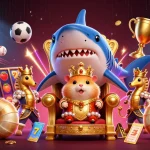 Spin for big wins at new aus online casino featuring a golden hamster king and vibrant game elements.